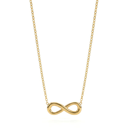 Golden Infinity Loop Necklace