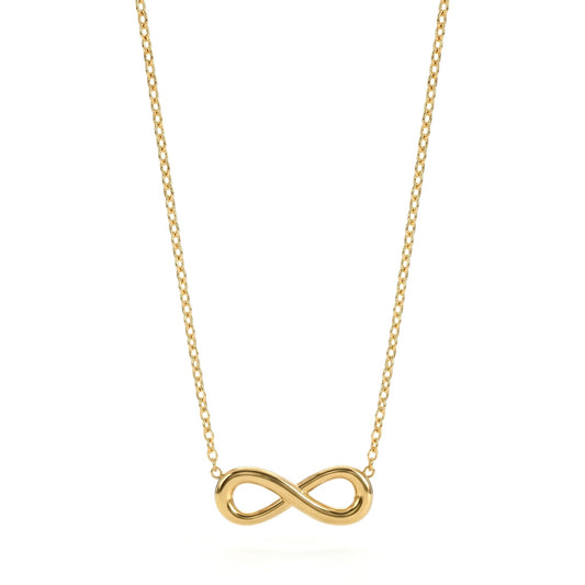 Golden Infinity Loop Necklace