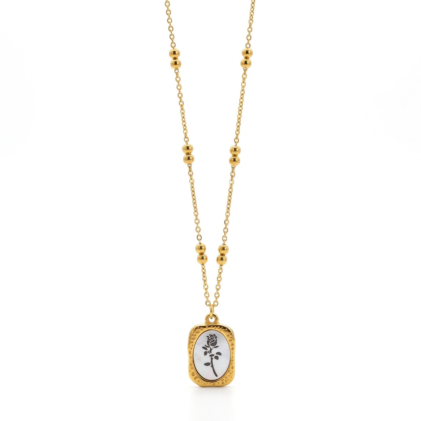 Floral Pendant | Stainless Steel