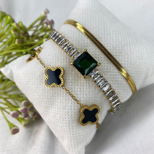 INFINITY GRACE SET OF 3  ELEGANT BRACELETS