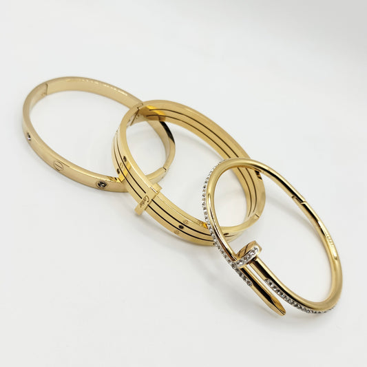 Deal Set 3 Premium Stainless Steel Bangles
