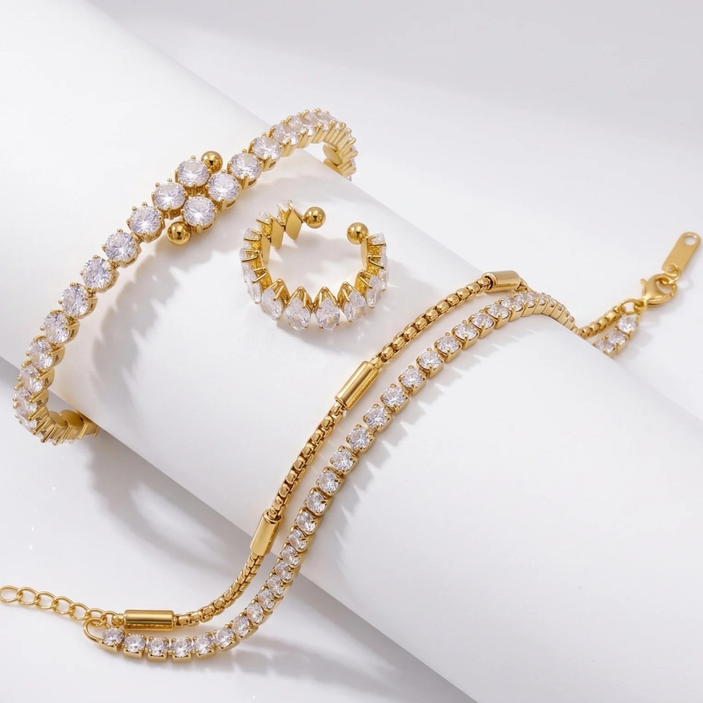 Luxury Crystal – Bracelet, Ring & Bangle