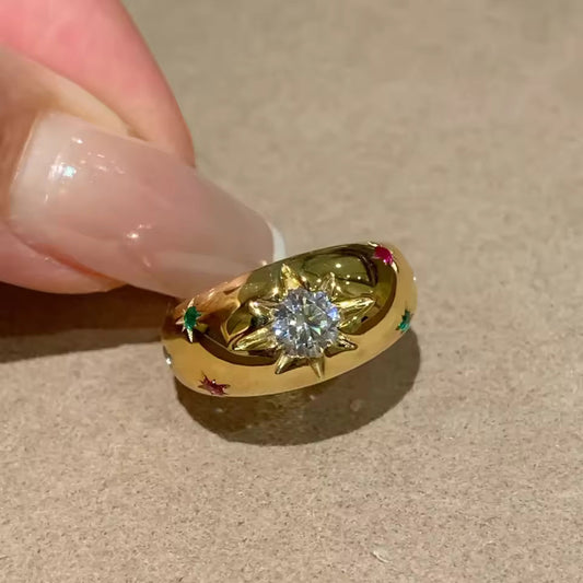 luxury Style Stainless steel Ring