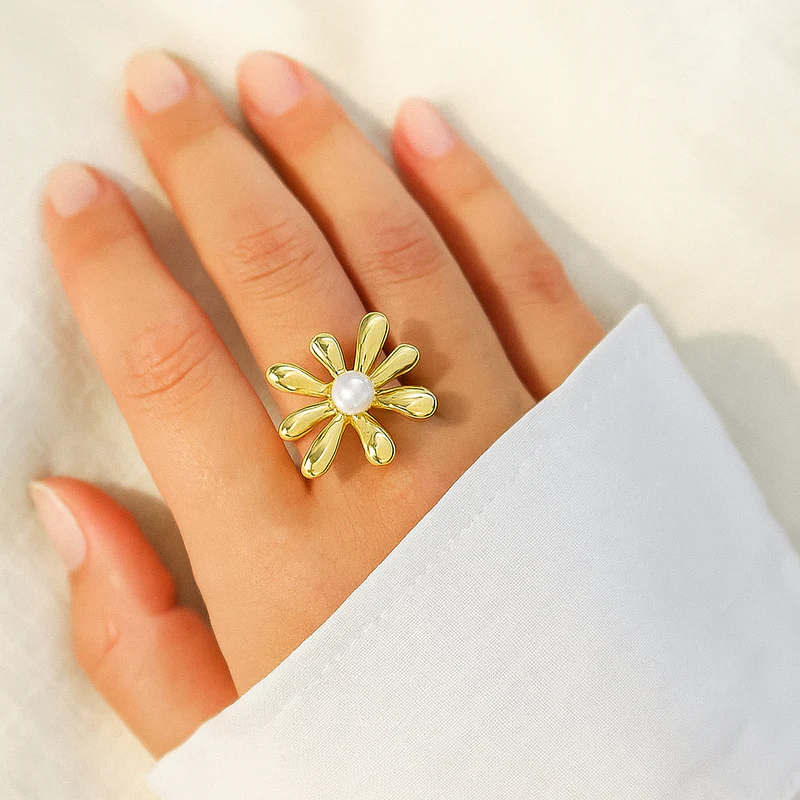 Pearl Adjustable ring