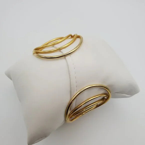 Minimalist Hollow Rounded Adjustable Bangle