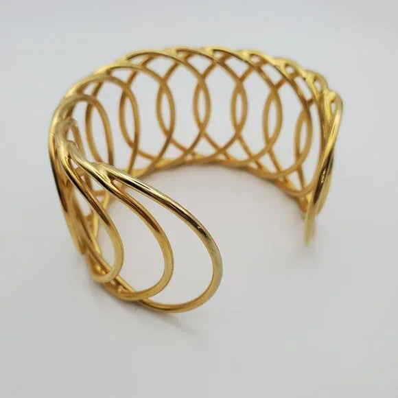 Minimalist Hollow Rounded Adjustable Bangle