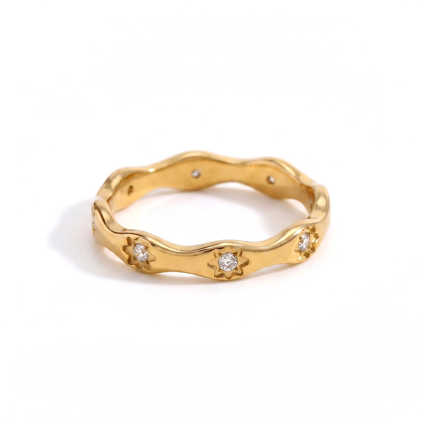 Ripple Star Ring | Stainless Steel