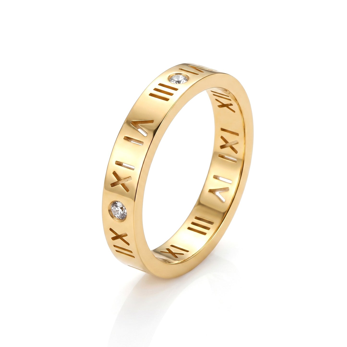Roman Numeral Band Ring
