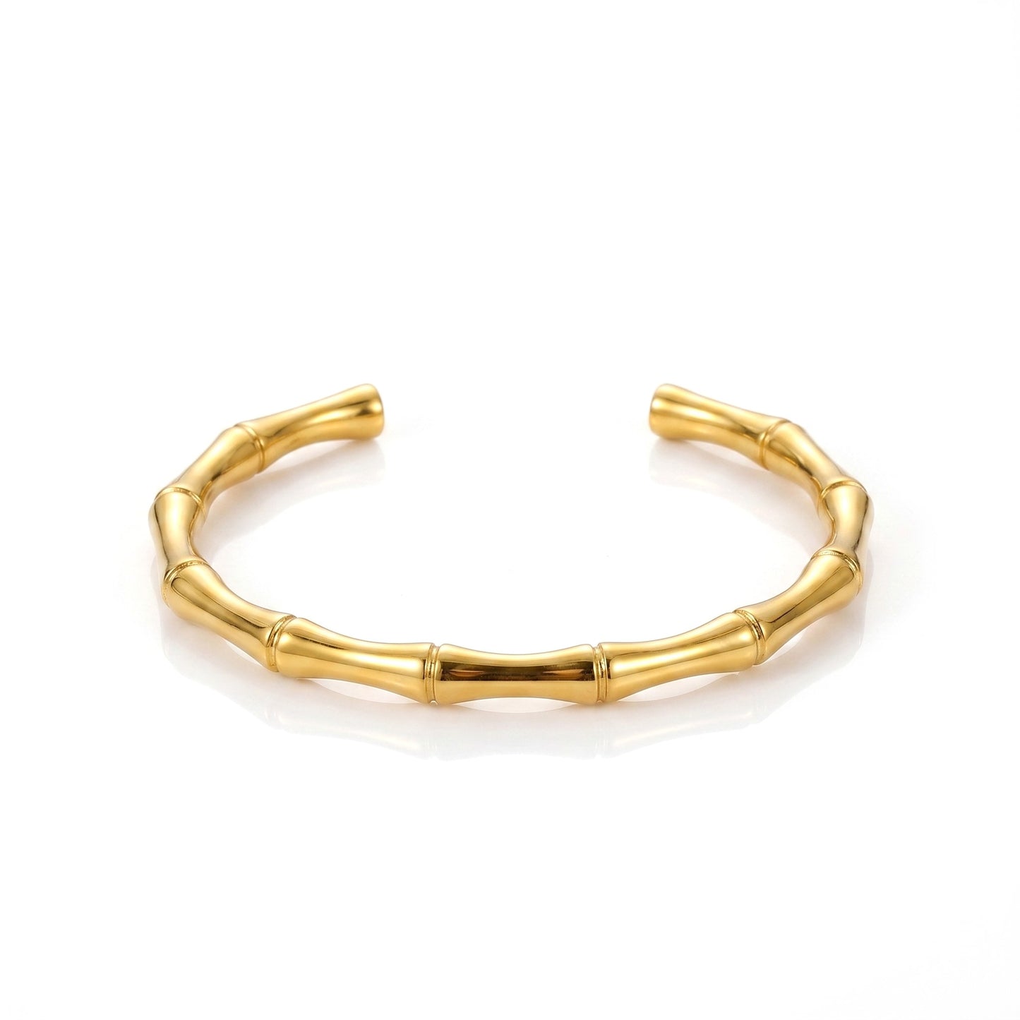 Bamboo Hand cuff | stainless steel