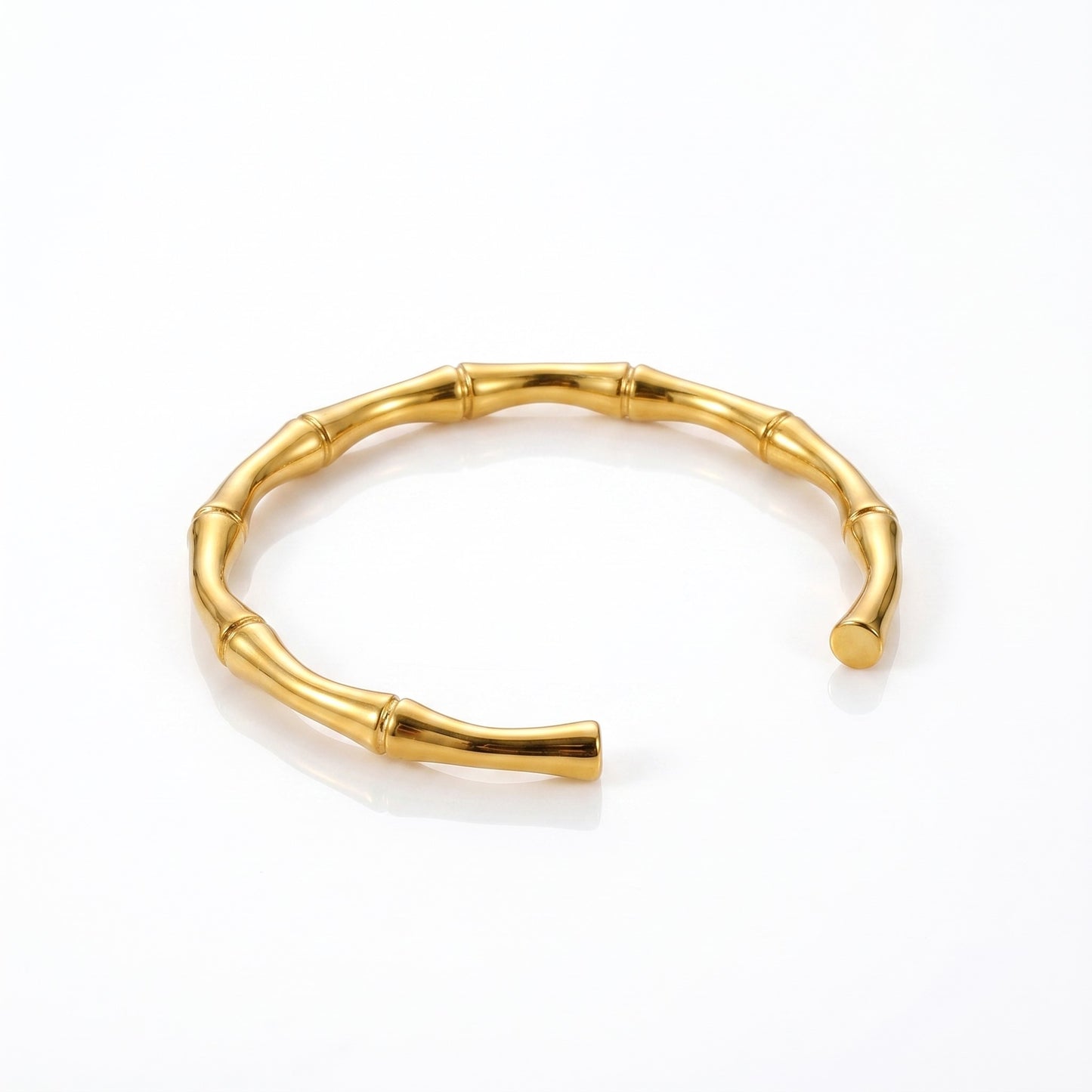 Bamboo Hand cuff | stainless steel