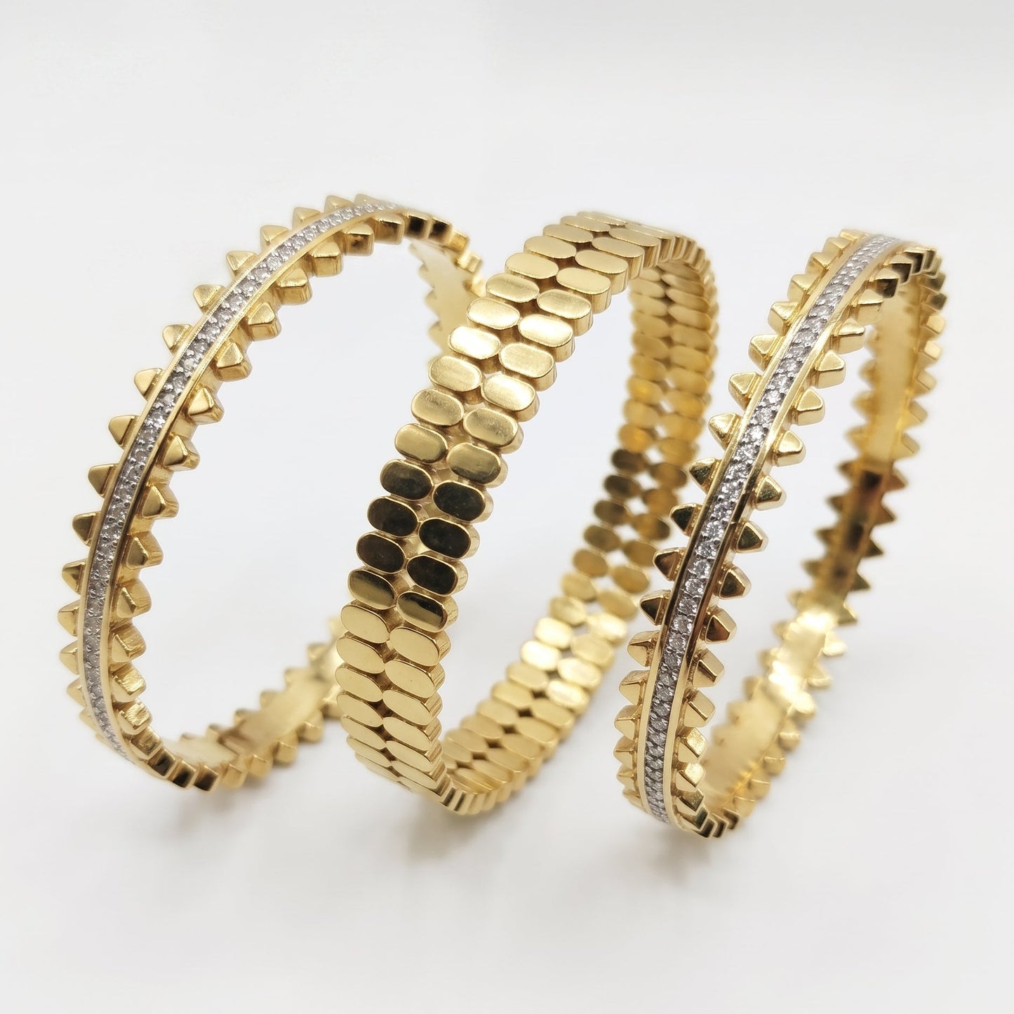 SET OF 3 STAINLESS STEEL PREMIUIM BANGLES