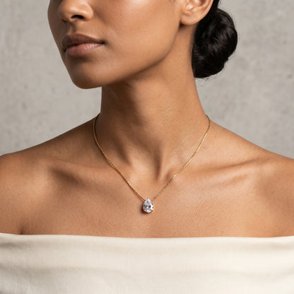 Pear-Cut Diamond Pendant