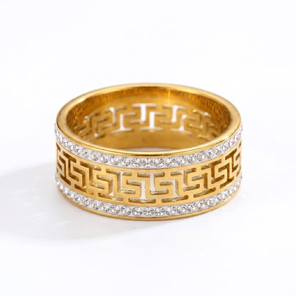 Sparkling Greek Ring - Adjustable