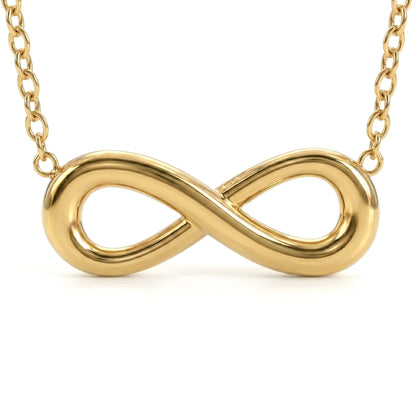 Golden Infinity Loop Necklace