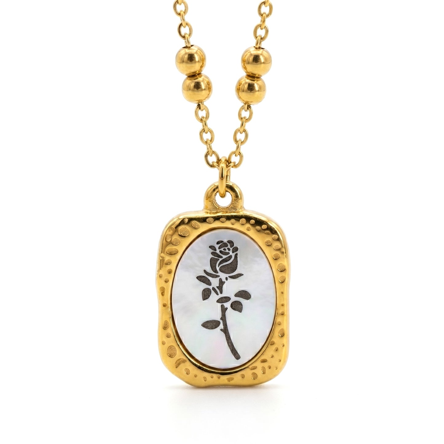Floral Pendant | Stainless Steel