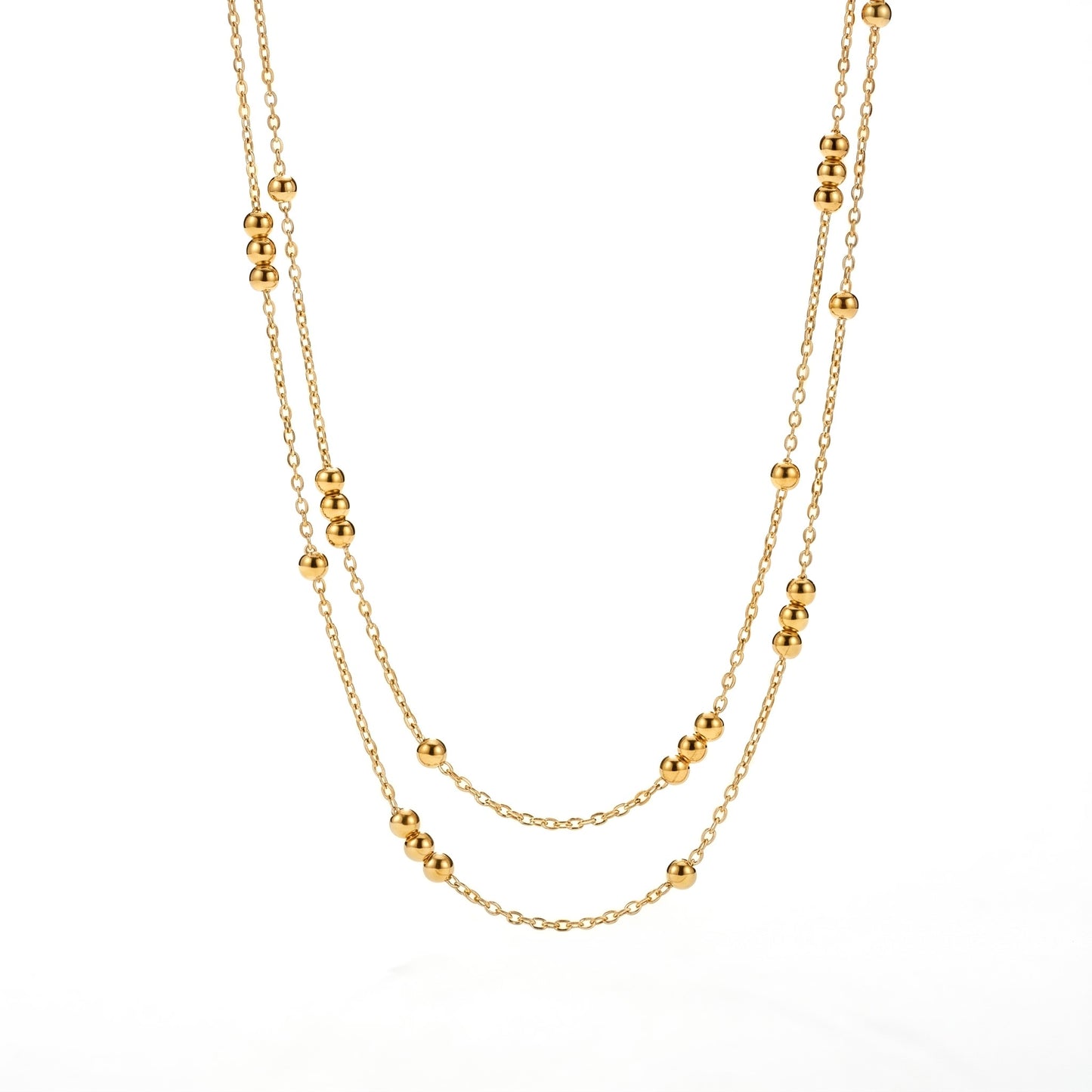 2 ROWS DORIKA BULK NECKLACE