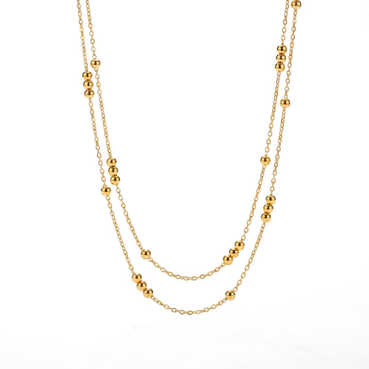 2 ROWS DORIKA BULK NECKLACE