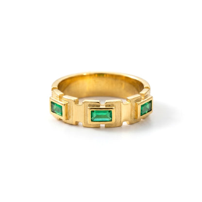 Emerald Ring - Stainless Steel