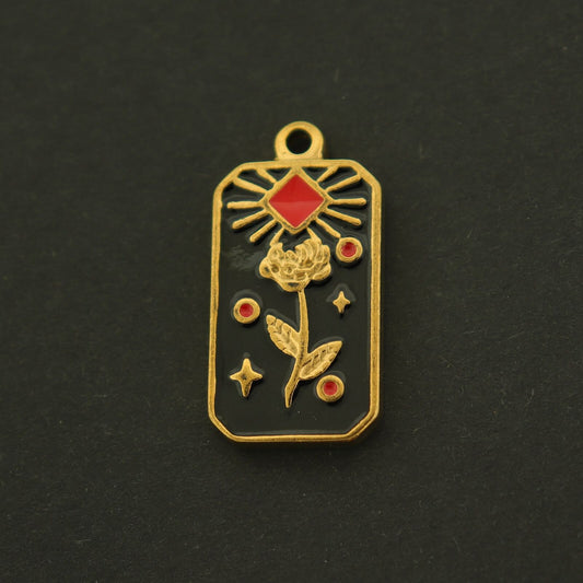 Stainless Steel Flower Pendant