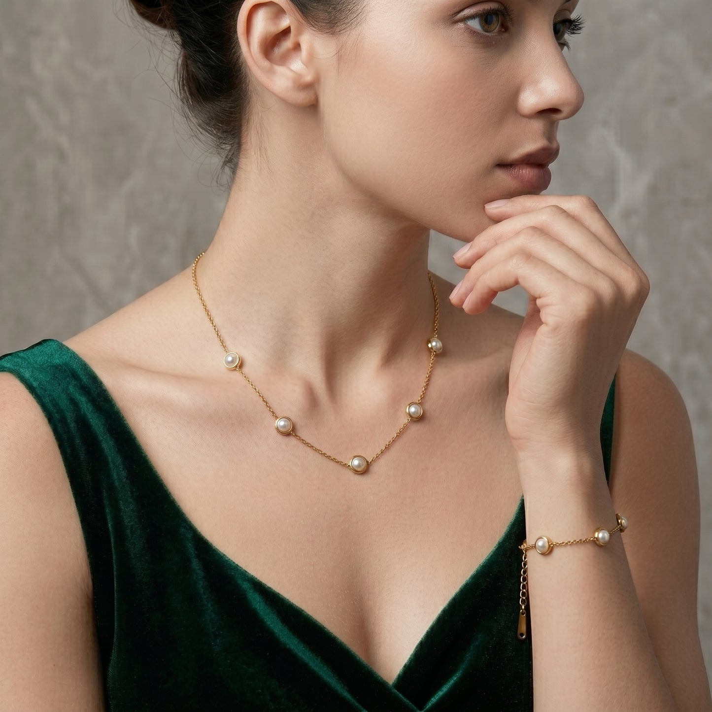 Tiny Pearl Orbit Combo Set