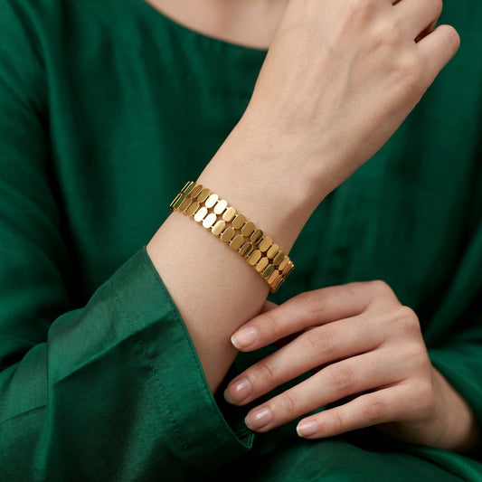 OVAL BEAD BANGLE